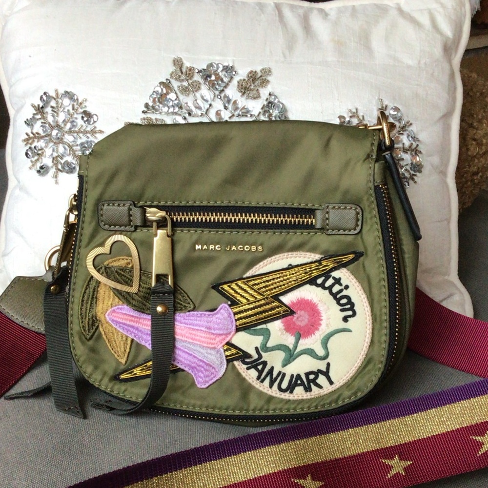 Marc Jacob’s Fun Nylon Patchwork Nomad Saddlebag … - image 1